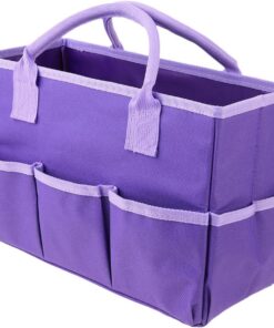 Toyvian Trousse de Toilette Multifonction Violet Taille Moyenne Rangement Outils de Jardinage et Cosmétiques pour Usage Quotidien Paquet Pratique Léger