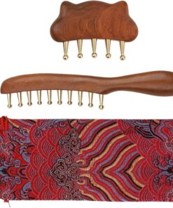 Ensemble de brosses de massage du cuir chevelu, grattoir à cheveux à prise confortable, masseur de tête relaxant 2 pièces, accessoire anti-stress pour femmes ou hommes, outil de soins capillaires pour