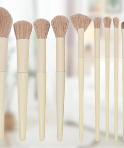 Ensemble de pinceaux de maquillage synthétiques pour fond de teint, poudre, anti-cernes et ombres à paupières pour maîtriser vos compétences de maquillage