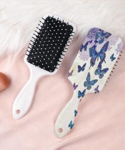 Peigne à cheveux INS-style Butterfly Series à dents larges avec une grande couverture, conçu pour les hommes et les femmes, adapté pour la coiffure droite et bouclée, un peigne de soins capillaires