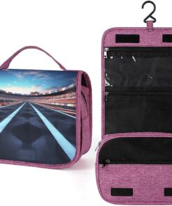 Trousse de toilette pour homme et femme, trousse de maquillage portable avec crochet de suspension, trousse de maquillage pour accessoires, shampooing, conteneur pleine grandeur, articles de