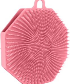 Bath Scrubber, Sturdy Soft Bristle Silicone Body Brush, Gentle Bathing Accessories, Skin Exfoliator, Shower Sponges for All Kinds of Skin,4.92x4.33x0.98 inches