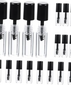 VICASKY 20pièces Lot de Tubes de Mascara Vides Transparents Flacons de Mascara Réutilisables pour Ranger et Transporter le Produit
