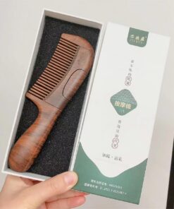 Le peigne creux de cinquième génération amélioré pour soins capillaires tempérés, peigne exfoliant démêlant pour différents types de cheveux et populations favorise un cuir chevelu sain et