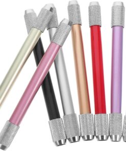 Artibetter Prolongateur de Crayon Double Tête en Métal avec Prise Lisse, Lot de 8 Pièces, Rallonge pour Crayon D'artiste, Accessoire Unique pour Bureau et Dessin