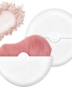 Pinceau à blush – Outil de polissage du visage | Poils doux avec capuchon portable, applicateur de maquillage en nylon avec usage , accessoire de beauté ABS, pinceau estompeur de joues pour