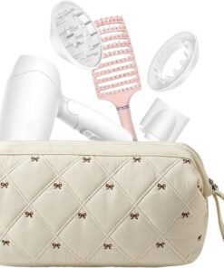 Sac De À Outils Coiffants Organisateur Suspendable Imperméable Avec Lanière | Trousse Outil Coiffant Et Cosmétiques lisseur brosses peignes hôtel salle de bain gym escapade week-end