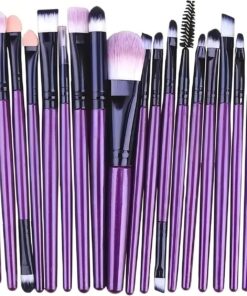 Lot de 20 pinceaux de maquillage | Pinceaux cosmétiques pour le visage et les yeux pour estomper, contour, sourcils, lèvres, et plus encore – Cadeau idéal pour les femmes et les filles débutants