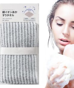 9.4 X 40.5 inch Body Scrub Towel, Back Scrubber Washer, Reusable Beauty Washcloth, Scrub Towel Back Washcloth Shower Towel for Deep Cleaning, and Skin Care Essential Tool