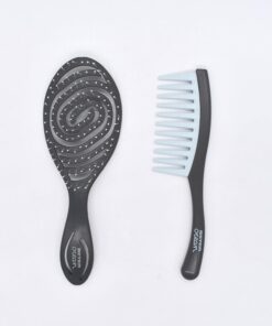 BETER - Ensemble brosse à cheveux et peigne Ocean - Kit démêlant écologique pour cheveux mouillés - Fabriqué à partir de plastique recyclé - Outils essentiels de soins capillaires - Pour des cheveux