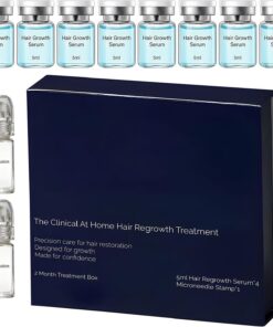 Système De Repousse Capillaire 8 Pièces Stimulateur De Racines | Solution de Soin Capillaire avec 2 Appareils à Microneedles Pour Croissance Densité Folliculaire Épaississement Soins