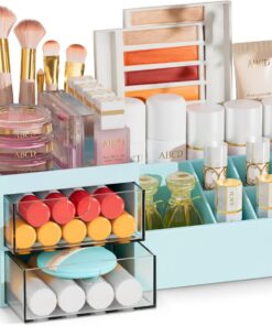 Subsky Organiseur de maquillage avec tiroirs, organisateur de soins de la peau, organisateur multifonction pour bureau, boîte de rangement cosmétique avec tiroirs, pour commode, chambre à coucher