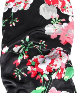 Ciieeo Bonnet de Nuit Couvre Extensions Longues en Polyester pour Cheveux Longs Élastique et Ajustable Bonnet de Soin Capillaire Taille Unique pour Femmes