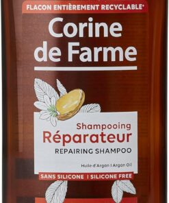 Corine de Farme Shampooing Réparateur Huile d'Argan 500ml | Démêle, Nettoie & Nourrit - Huile D'Argan - Cheveux Secs À Rêches - Formule Clean Beauty