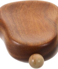 Housoutil Outil de Massage Facial Manuel en Bois de Santal, Masseur Facial Naturel Rouge, Accessoire de Tonification du Visage pour Spa et Relaxation Musculaire, Adapté aux Soins du Visage