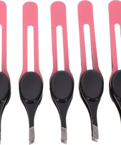 BESPORTBLE Outils de Maquillage 5pcs en Acier Inoxydable Coussinets Adhésifs, Portables et Adaptés pour Épilation Précise en Extérieur et Usage Quotidien Couleur Aléatoire