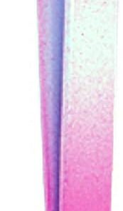 Pince à épiler rose vif et bleu clair. 3D Straight
