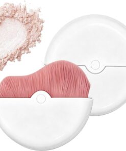 Pinceau de Compact pour Rotation à 180 Degrés | Pinceau de pour le Blush du Visage pour la Beauté des Joues au en Anniversaire en Vacances pour Femme
