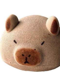 Cartoon Bath Sponge, Cute Shower Ball, Body Exfoliator Accessories, Animal Shape Soft Capybara Design Gentle Sturdy for Kids and Adults, 4.92x3.94 Inches