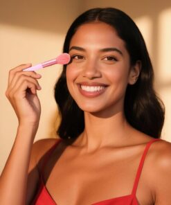 Lot de 13 pinceaux de maquillage professionnels pour fond de teint, fard à paupières (rose)