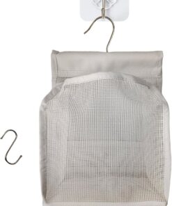 Sac de Douche Portable gain de place avec crochet | Sac de Douche en Mesh de et de Rangement Pour brosse à dents, maquillage, vêtements, gym, plein air, plage, piscine, tente