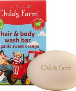 Childs Farm | Barre de douche pour cheveux et corps pour enfants | Orange douce bio | 60 g
