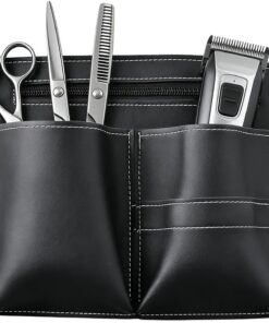 Trousse de rangement pour barbier | Organisateur pour machines à découper et accessoires – Mallette de coiffeur de grande capacité – Pour rasoirs, peignes, ciseaux, embouts de coiffeur, voyage