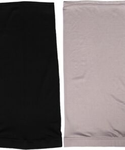 YARNOW Bonnet Tressé Noir pour Cheveux Longs Femme, 2 Pièces en Tissu Respirant, Maintien Sécurisé et Protection Longue Durée pour Soins Capillaires