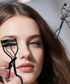 Recourbe-cils à prise en main confortable pour un bouclage sans effort avec pince rembourrée douce et design ergonomique pour femme, convient à toutes les formes d'yeux