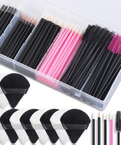 Accessoires de maquillage jetables avec applicateurs triangulaires, baguettes de mascara, pinceaux à eyeliner, outils pour artistes de maquillage
