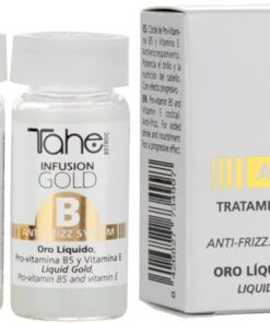 Tahe Infusion A + B Gold Soin capillaire anti-frisottis, Solution progressive, 2 x 10 ml (Lot de 2)