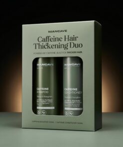 ManCave Duo Défense Capillaire à la Caféine, Shampooing & Après-Shampooing 500ml