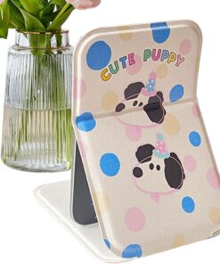 Générique Miroir Lumineux Portable Miroir de Repliable avec Éclairage | Outil De Beauté Pour Bureaux Bagages Filles Hôtel Poche Salle De Bain Femmes Studio Coiffeur Avion Chambre
