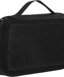 Angoily Organisateur Ongles Portable 20.50X14.00X4.00Cm Pochette pour Accessoires Manucure et Pinceaux à Ongles en Tissu Résistant pour Kit d'Outils Nail Art à Domicile Déplacement