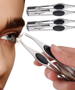 Pince à sourcils illuminée, outil de toilettage précis du visage | accessoire cosmétique avec éclairage ciblé, instrument de détail à pointe inclinée, appareil de beauté avec design, maquillag