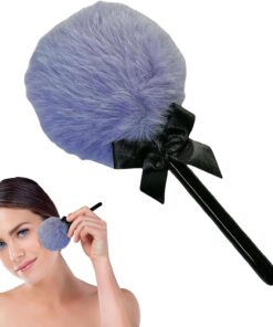 Grande Houppette Accessoire Poignée Marshmallow Sucette Poudrage | Houppette Visage Sucette Outil Visage Peau Sensible Femmes et Filles
