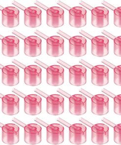 Housoutil Lot de 100 Pompes Distributeur de Parfum Rechargeables en Verre Tête Pompe, Outil de Transfert Compact pour Voyage et Usage Quotidien