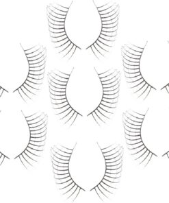 Gatuida 7paires Faux Cils Auto-adhésifs Touffes Cils Gothiques pour Cosplay Déguisement et Accessoires de Maquillage pour Halloween et Spectacles