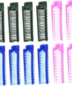 Healeved 12pièces Peignes Pliables Antistatiques Pour Cheveux De Peignes De Voyage Pour Et Maison Outils De Soins Capillaires Aléatoires