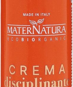 Maternatura, Crème Discipline pour Cheveux à la Guimauve, Protection Anti-Humidité pour des Cheveux Disciplinés, Brillants et Nourris, Routine Beauté Bio pour Cheveux Frisés, Made in Italy - 100 ml