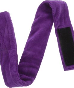 Housoutil Bandeau Coiffure Professionnel Absorbant Eau Violet, Taille Unique, Protection Cheveux pour Salon et Coloration, Réutilisable pour Soins Capillaires