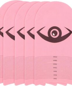 Toyvian Outils de Beauté pour Extensions de Cils 5pcs Règle de Courbure en Plastique Rose Mesure Précise Longueur pour Techniciens de Cils