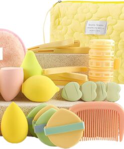 Kit D'outils Cosmétiques Blender De Teint Et Trousse De | Ensemble D'accessoires Cosmétiques Facile Pour Débutants Avec Étui De Organisateur Pour Fille Maman Épouse