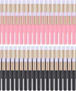 Lot de 80 brosses à shampooing pour cils et extensions de cils - Outil de nettoyage en profondeur - Outil de nettoyage pour le visage - Brosse de lavage des cils