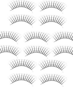 OUNONA 7 Paires Faux Cils Cosplay Exagérés pour Scène Accessoires Gothiques pour Fêtes Cils de Fête Cosmétiques pour Femme Faux Halloween Masqués