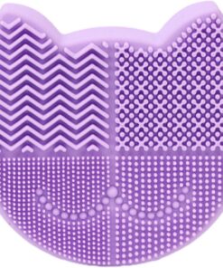 Tapis De Nettoyage Pour Brosses De Maquillage Silicone Avec Support De | Outil de Nettoyage pour Brosses à Maquillage Pour Femmes Filles Salon Maison Éponge