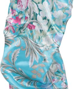 VICASKY Bonnet De Nuit En Satin Enveloppement De Cheveux De Sommeil Bonnets De Nuit Pour Femmes Soie Bonnet De Satin Pour Dormir Bonnet De Soin Des Cheveux Femme En Tissu Bleu