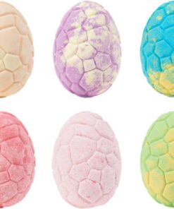 Dinosaur Bubble Balls, Kids Bath Salts, 16.73x10.55 Inches Relaxing Body Cleanser with Fun Egg Design, Spa Accessory, Bath Toy with Gentle Care Feature, Home Tub Tool for Boys Girls