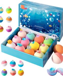 Bath Balls, Handmade Body Cleanser, 7.68x5.39x1.85 Inches Fizzy Design, Comfort Aid with Spa Style, Compact Supply with Bathroom Use, Home Accessories for Kids Children Boys Girls & Kindergarten Play