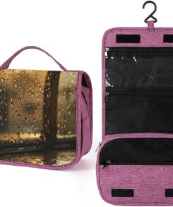 Trousse de toilette pour homme et femme, trousse de maquillage portable à crochet de suspension, trousse de maquillage pour accessoires, shampooing, conteneur pleine grandeur, articles de